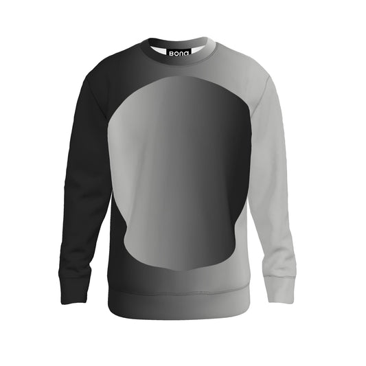 Sweatshirt in Ombre Polka Giant Carbon Gray