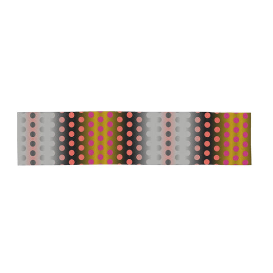Chiffon Silk Scarf in Ombre Polka Golden Dawn