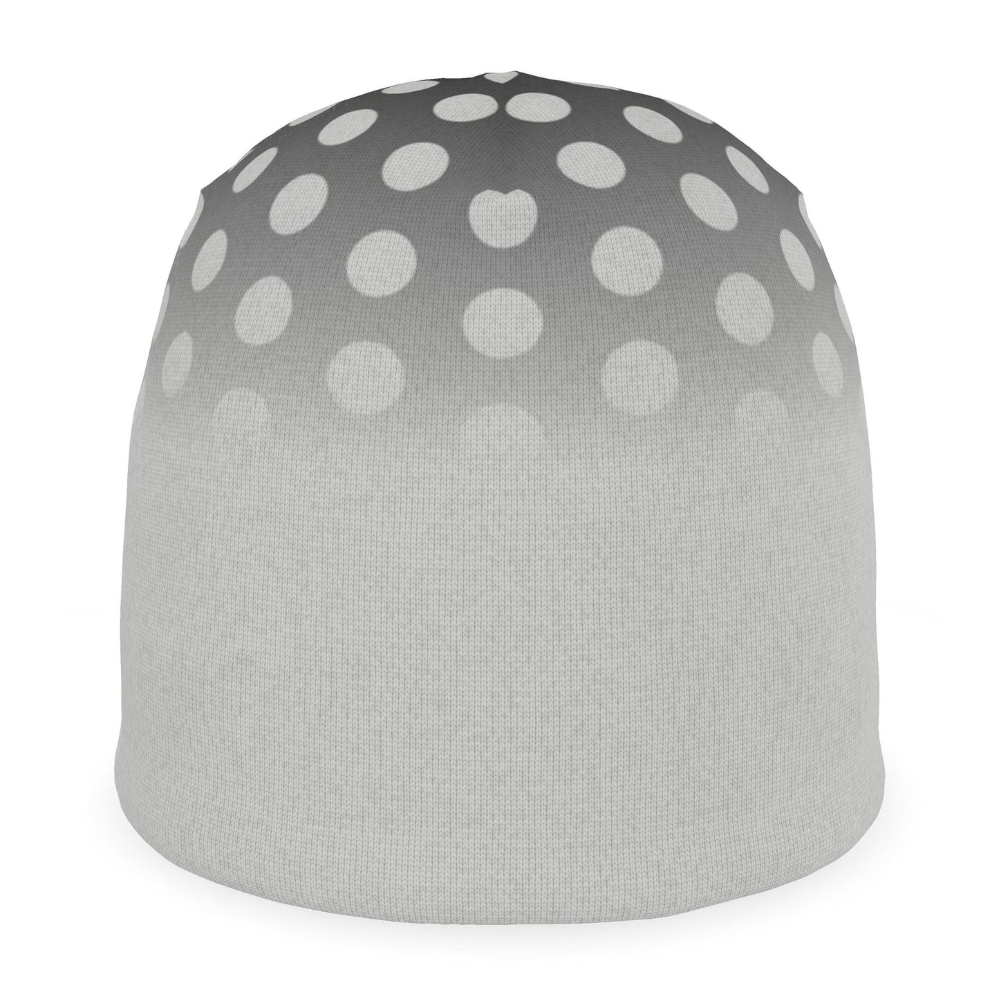 Beanie in Ombre Polka Carbon Gray