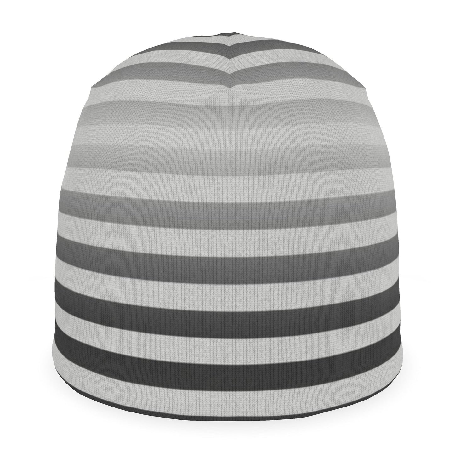Beanie in Ombre Stripe Carbon Gray