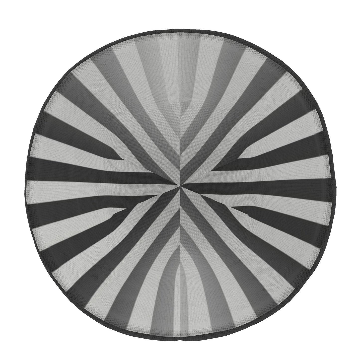 Beanie in Ombre Stripe Carbon Gray