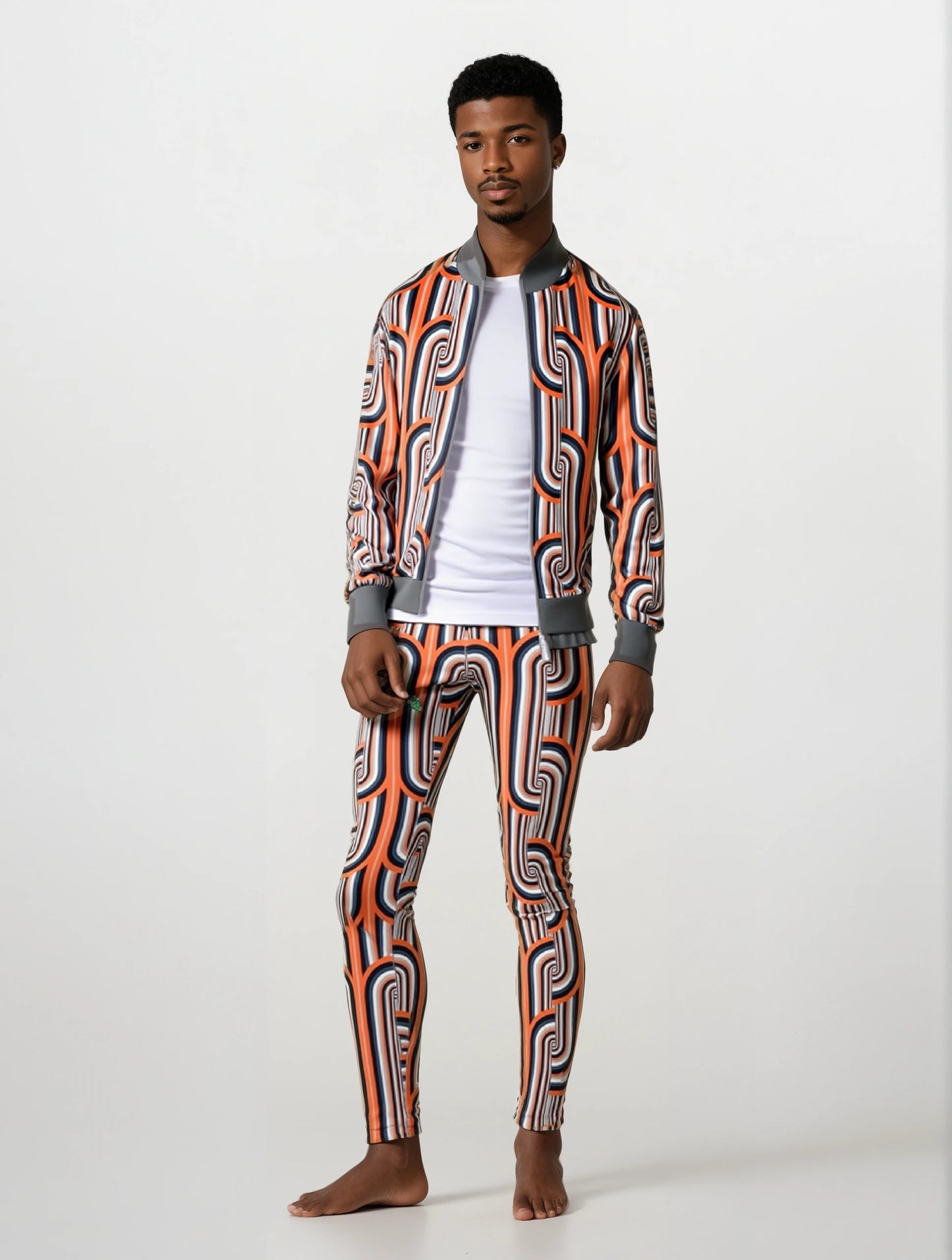 Tracksuit Trousers in Chunky Gray Coral