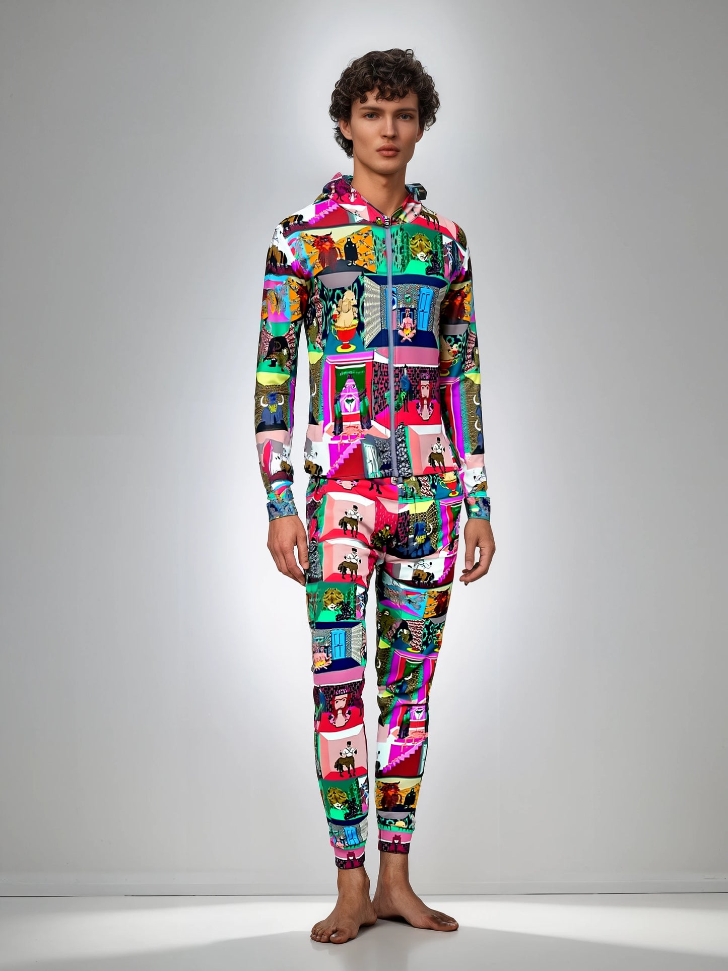 Hoodie jacket with Zip in Bona Ogle Towers