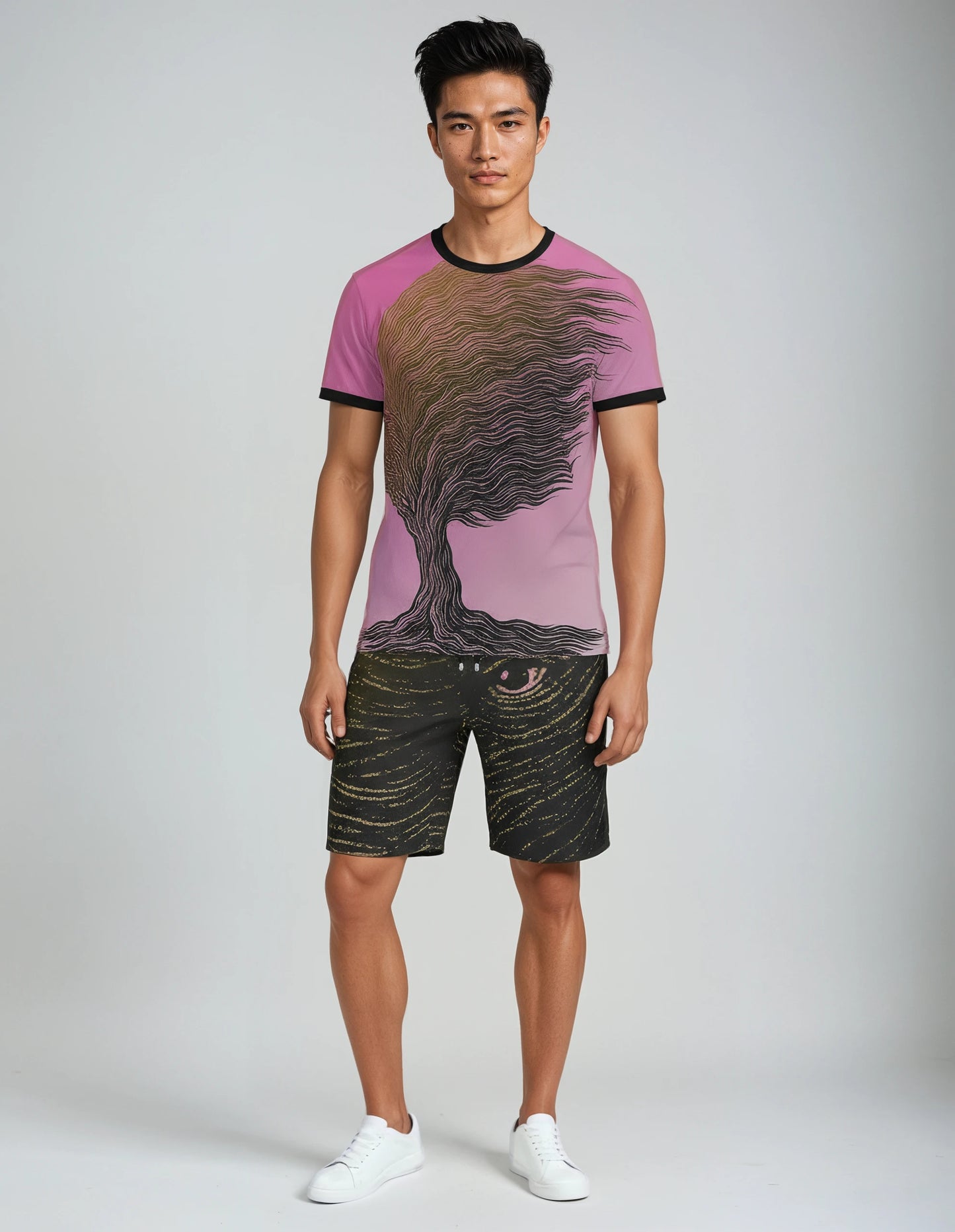 Sweat Shorts  in Tempest Eye Golden Sunset