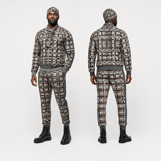 Tracksuit Set in Harness Gray Coral