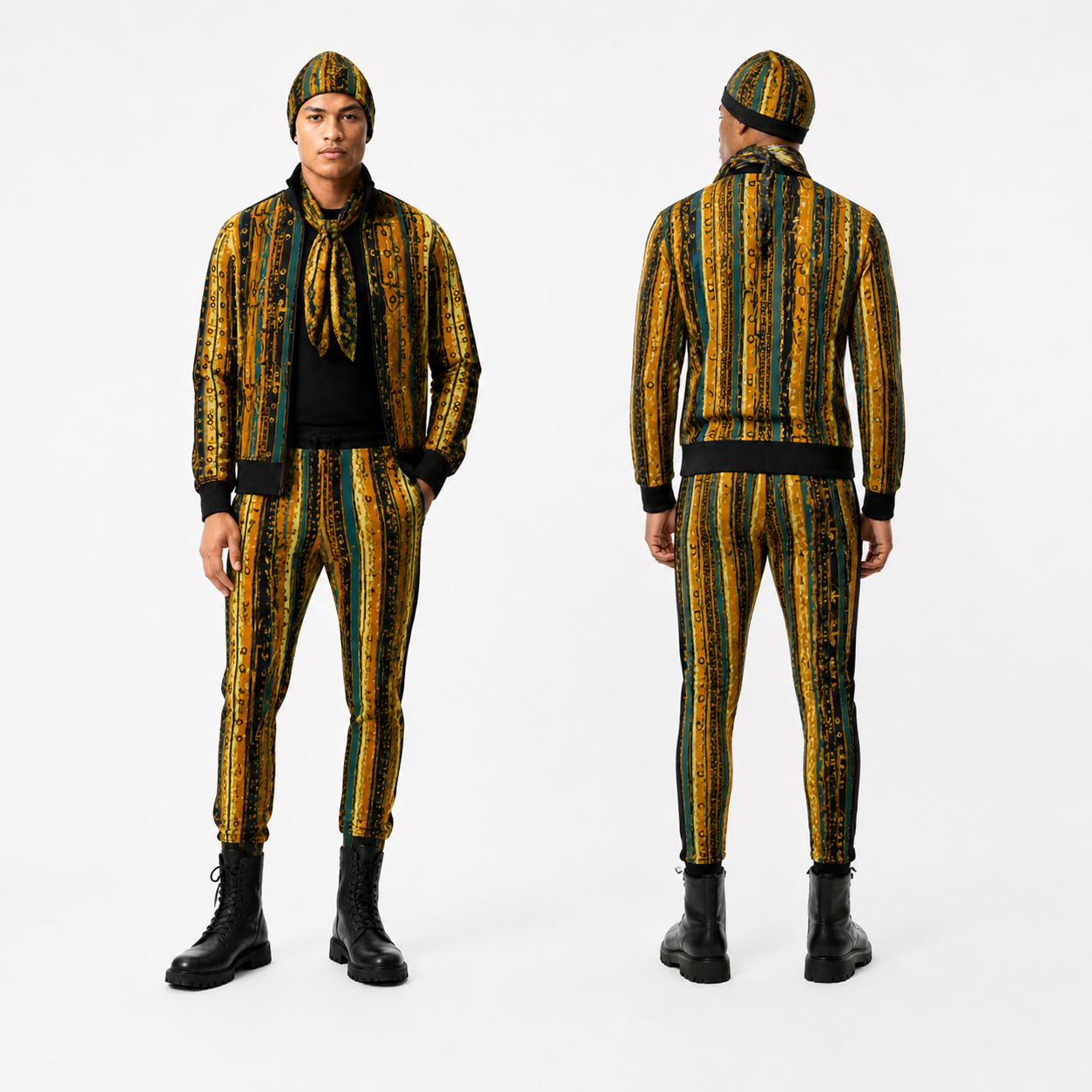 Tracksuit Set in Belts Orange
