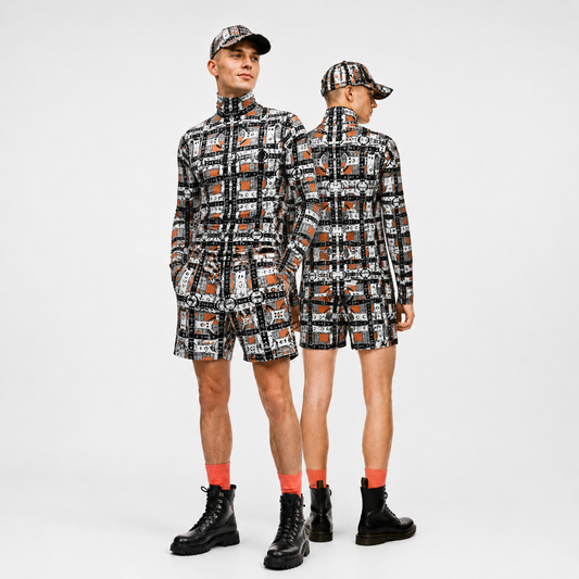 Roll Neck Co-ord Set in Harness Grey Coral