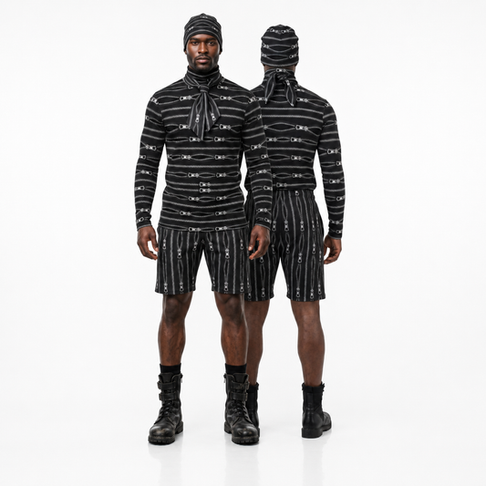 Roll Neck Co-ord Set in Zippers