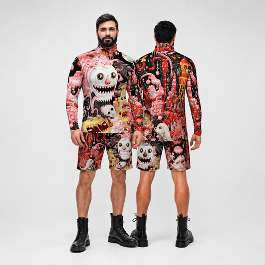 Roll Neck Co-ord Set in Sugar Snail