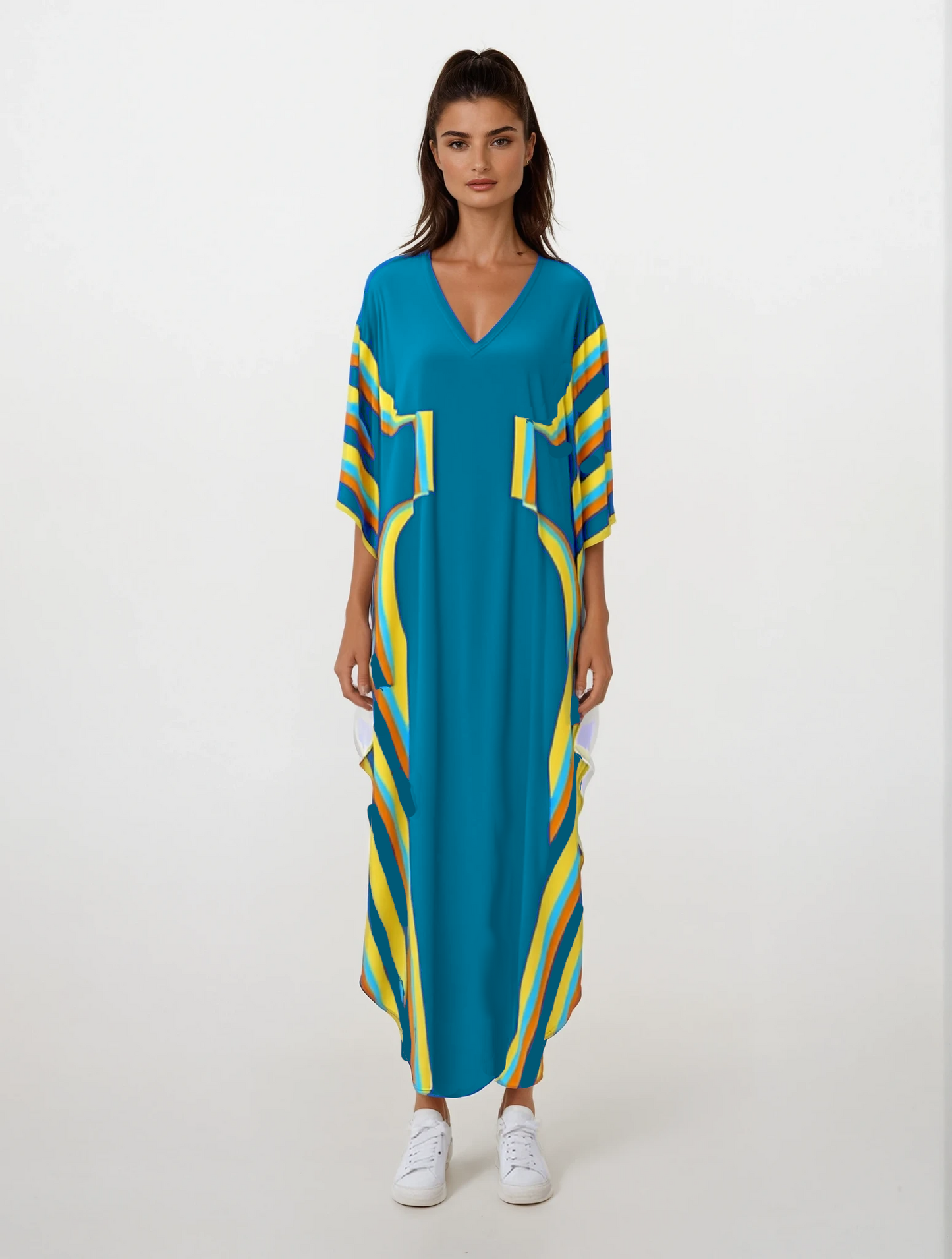 Kaftan in 3D Hourglass Vivid