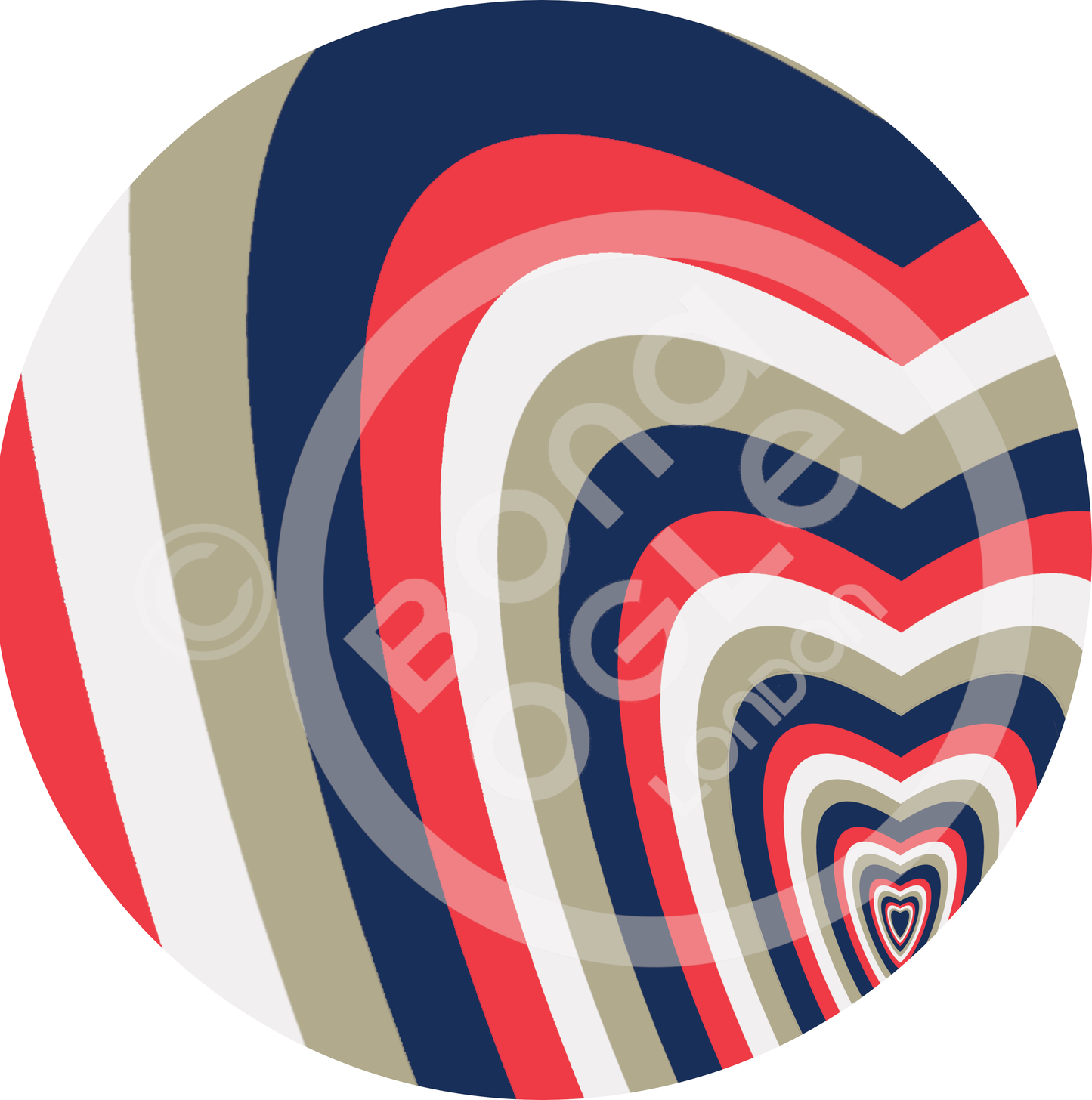 All Over Print T Shirt in Heart Blue