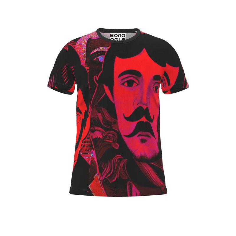 All Over Print T Shirt aubrey pink - BONA OGLE LONDON