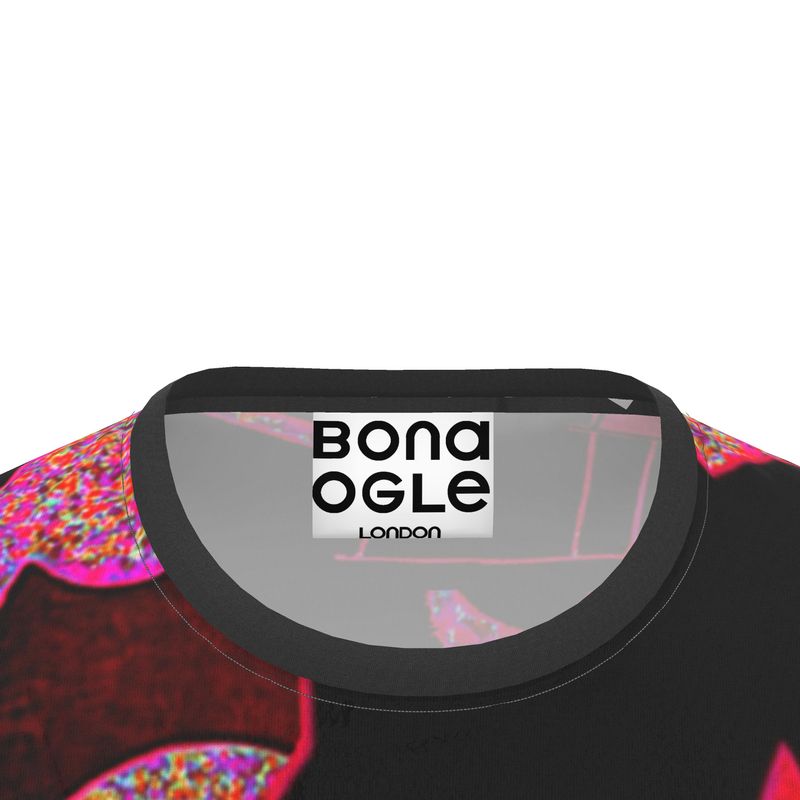 All Over Print T Shirt aubrey pink - BONA OGLE LONDON