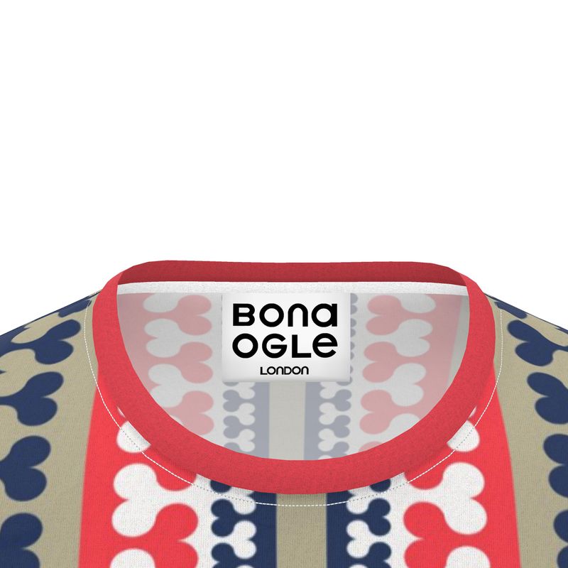 All Over Print T Shirt iin bona bones colour 3 - BONA OGLE LONDON