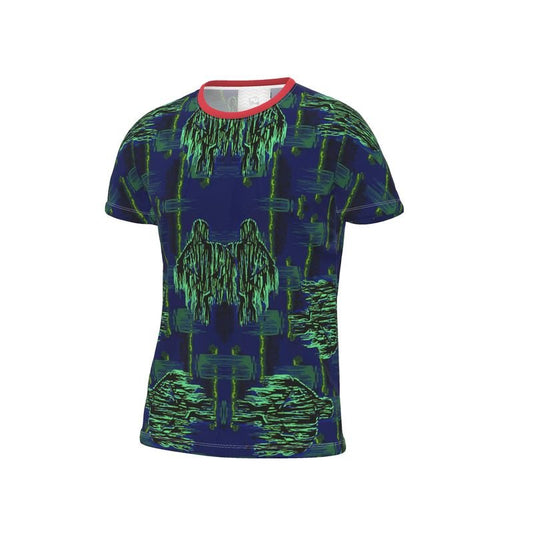 All Over Print T Shirt in acid drips multi 2 - BONA OGLE LONDON