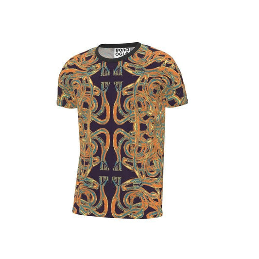 All Over Print T Shirt in electric colour 1 - BONA OGLE LONDON