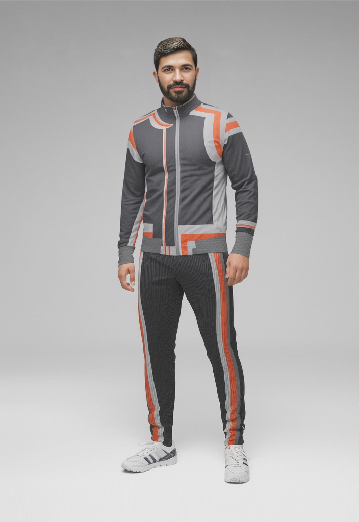 Bomber Jacket 3D wonky Gray oral