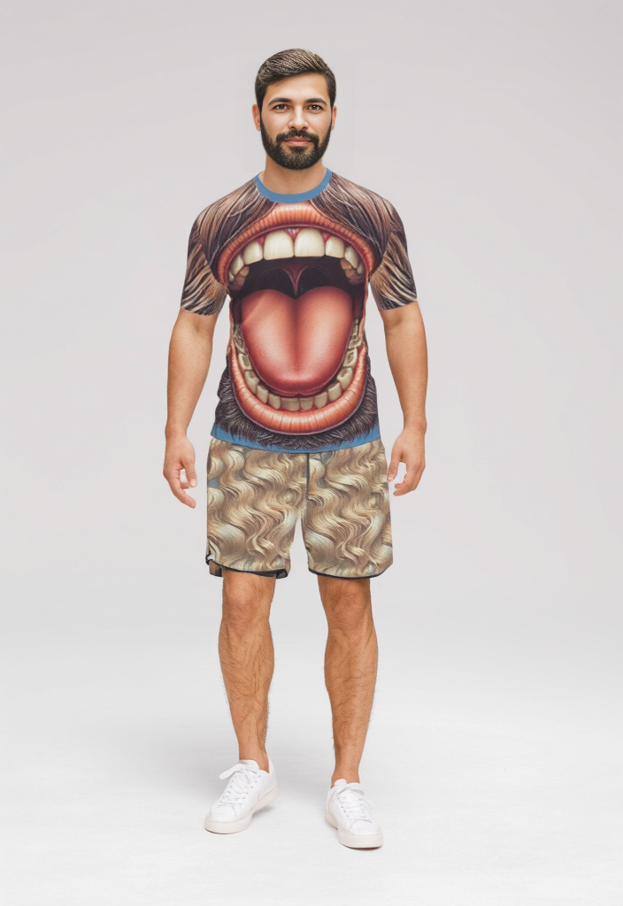 All Over Print T-Shirt in Screaming Man
