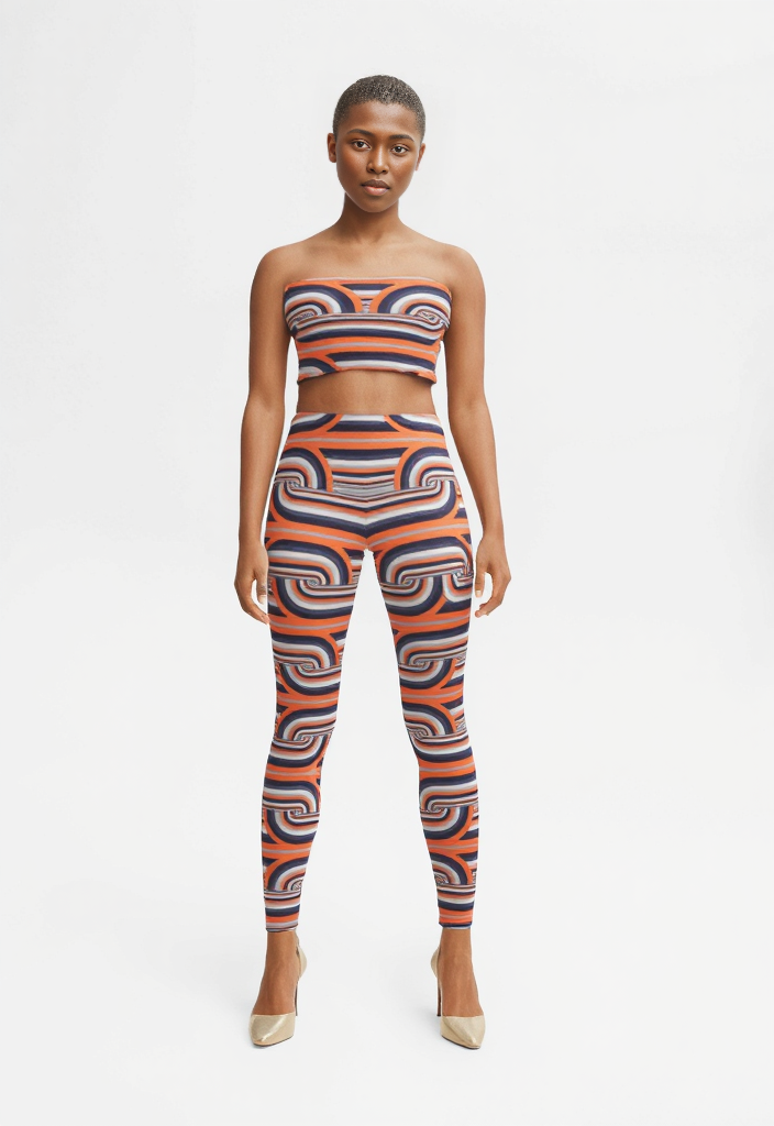 Leggings in Chunky Gray Coral