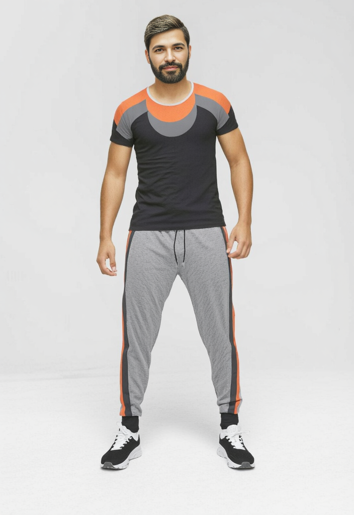 All Over Print T Shirt in 3D Gray Coral