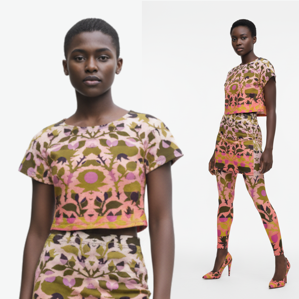 Crop Top in Mash Golld Dawn