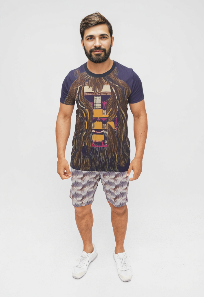 All Over Print T Shirt in Horse Head House Muilti