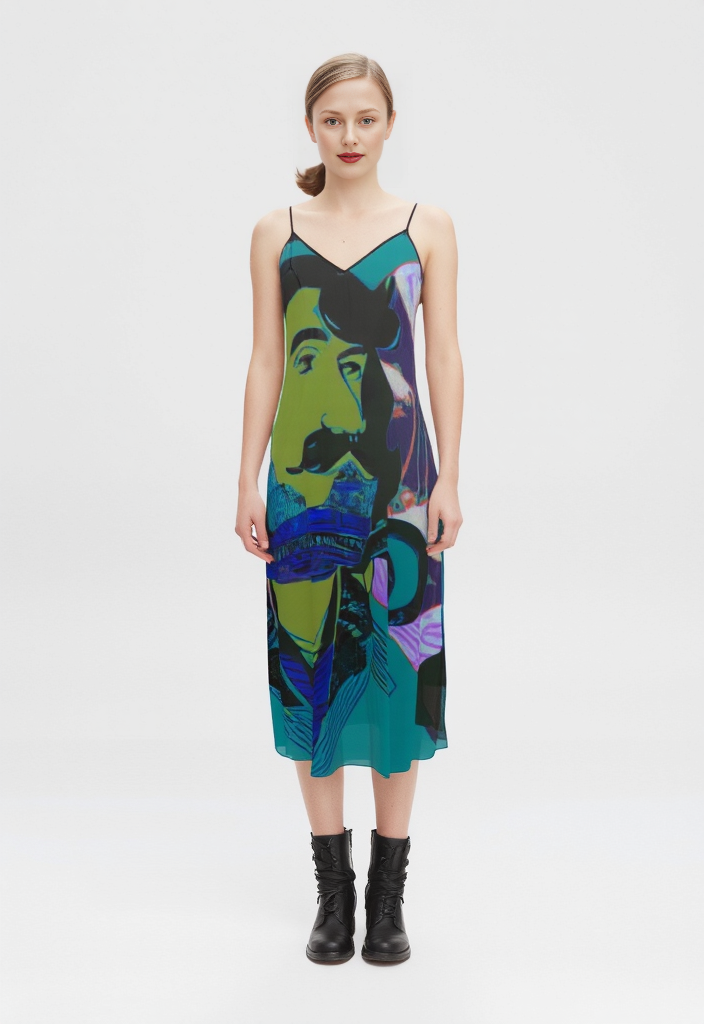 Sleeveless Midi Dress in aubrey teal