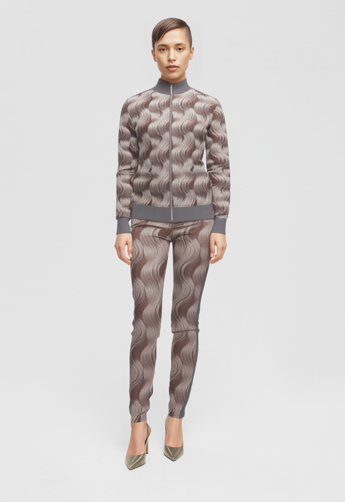Tracksuit Jacket  in Riah Platimum