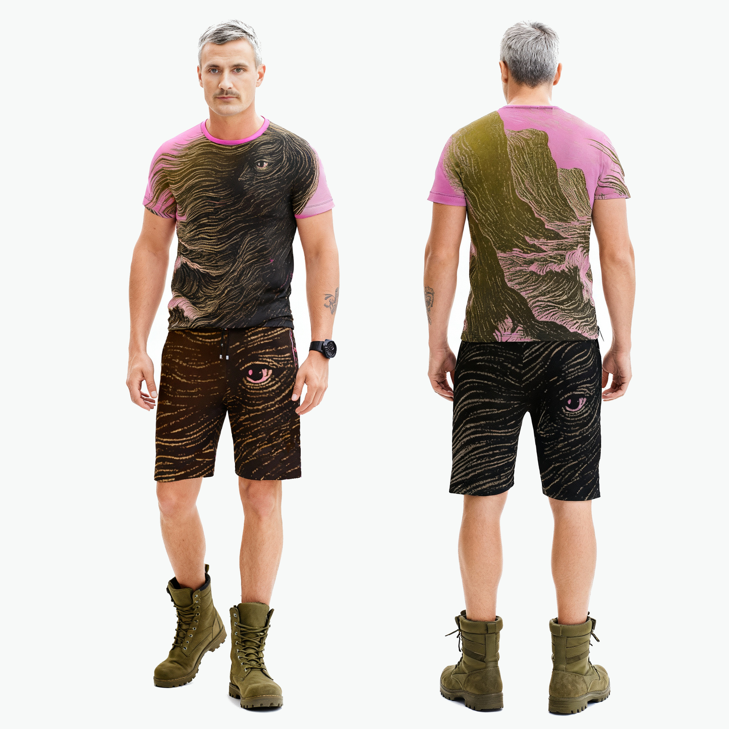 All Over Print T Shirt in Tempest Sea