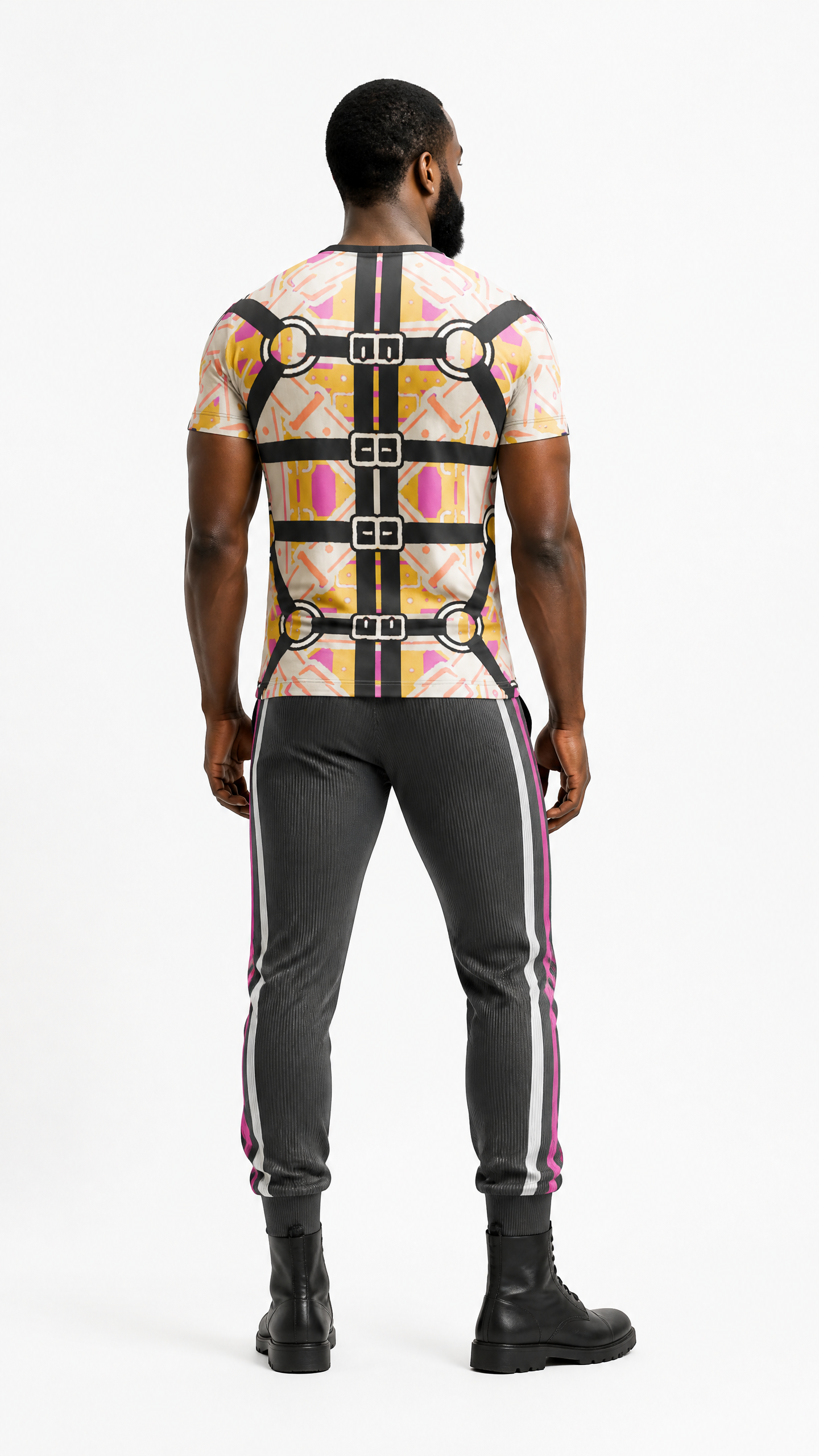 All Over Print T Shirt in Harness 2 Golden Sunset
