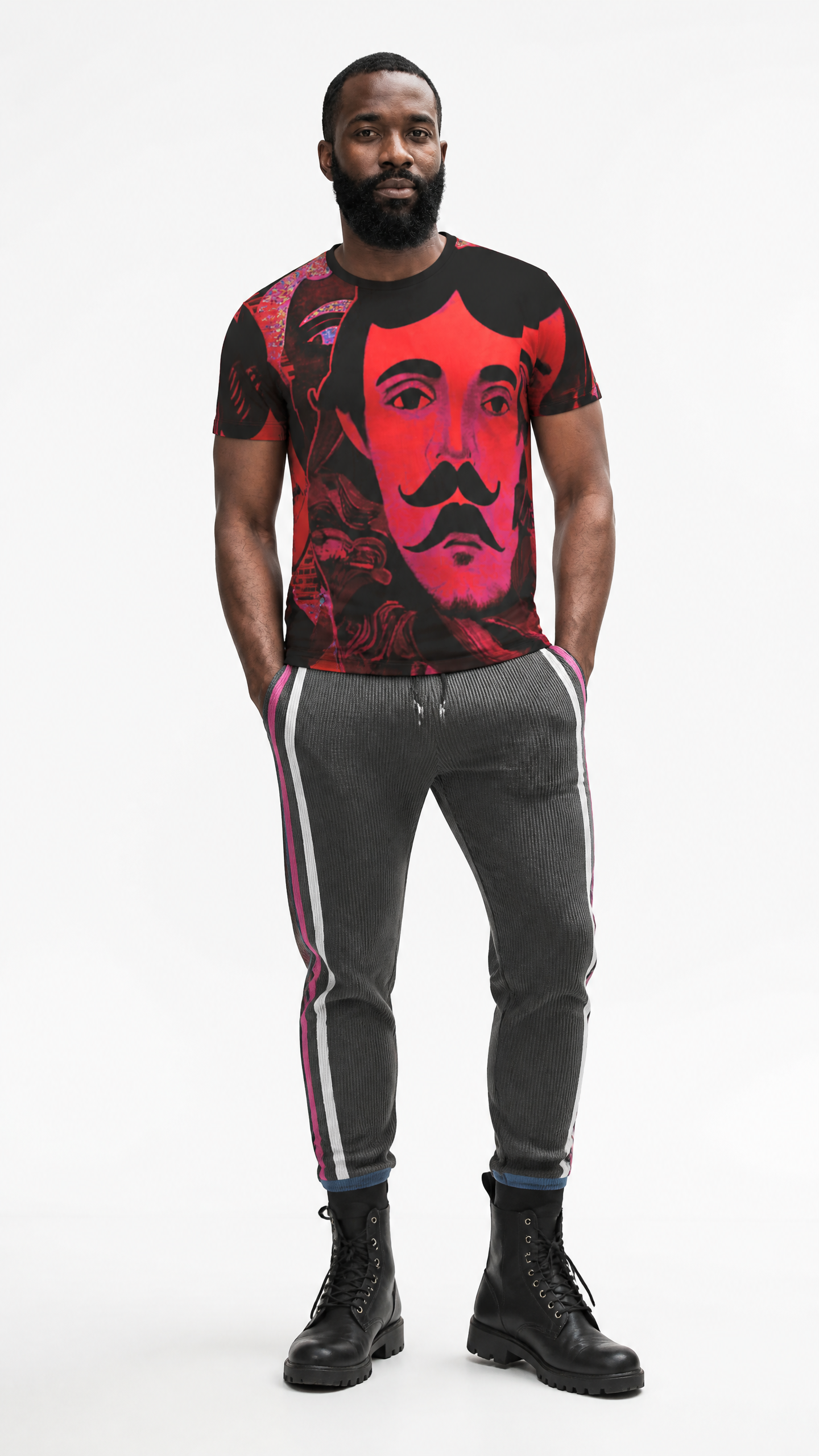 All Over Print T Shirt in Aubrey Pink