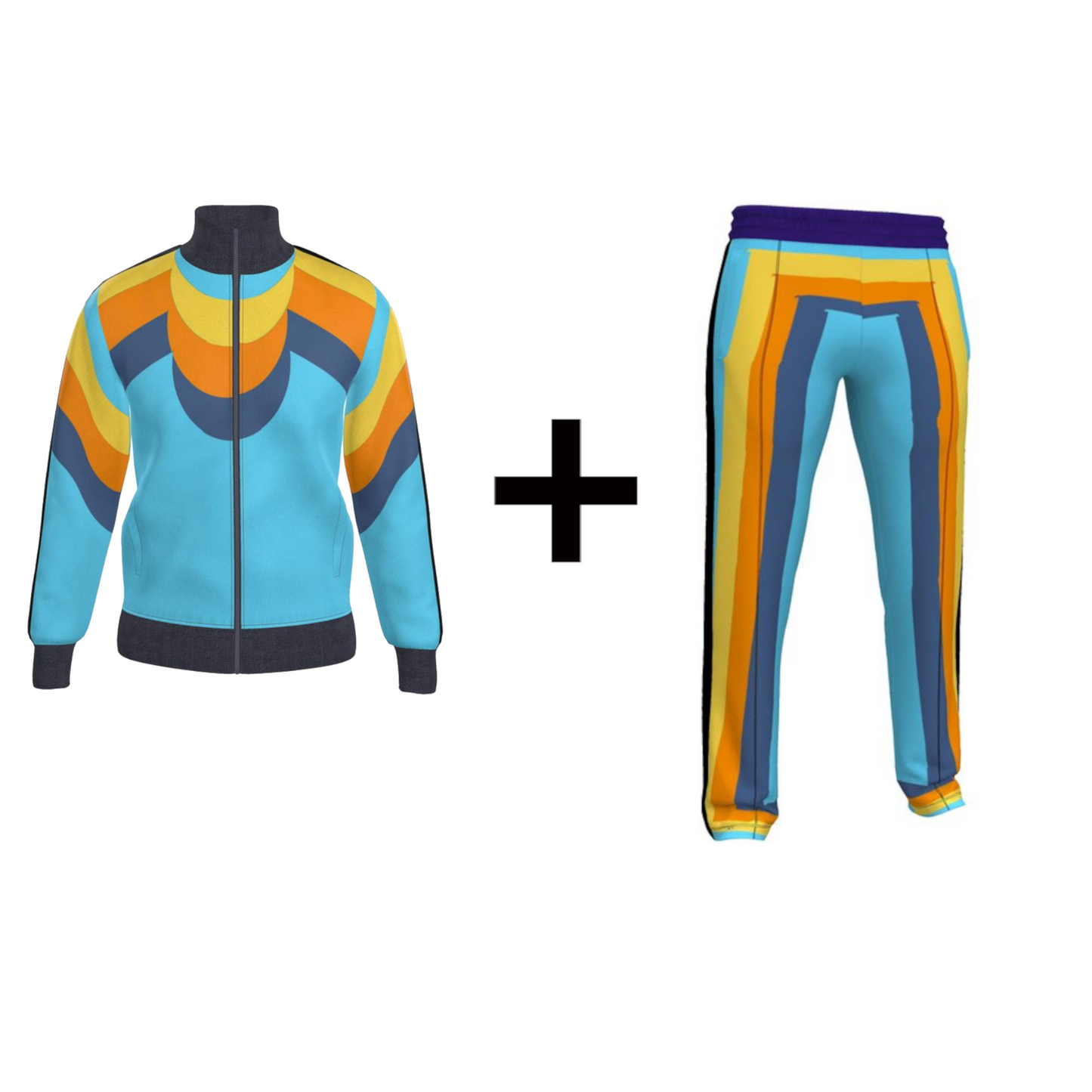 Tracksuit in 3D drop vivid sky  - 10%