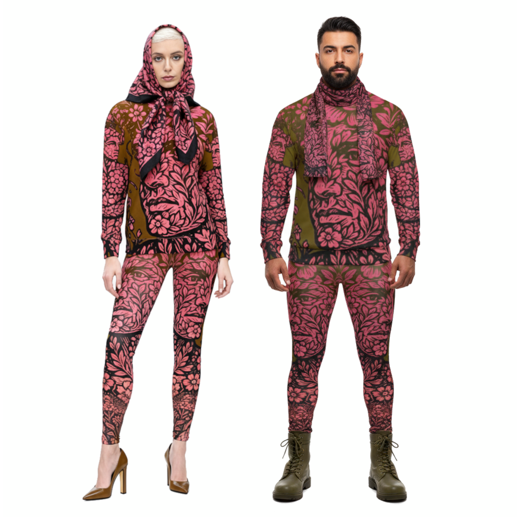 Sweatshirt in  floralface golden sunset