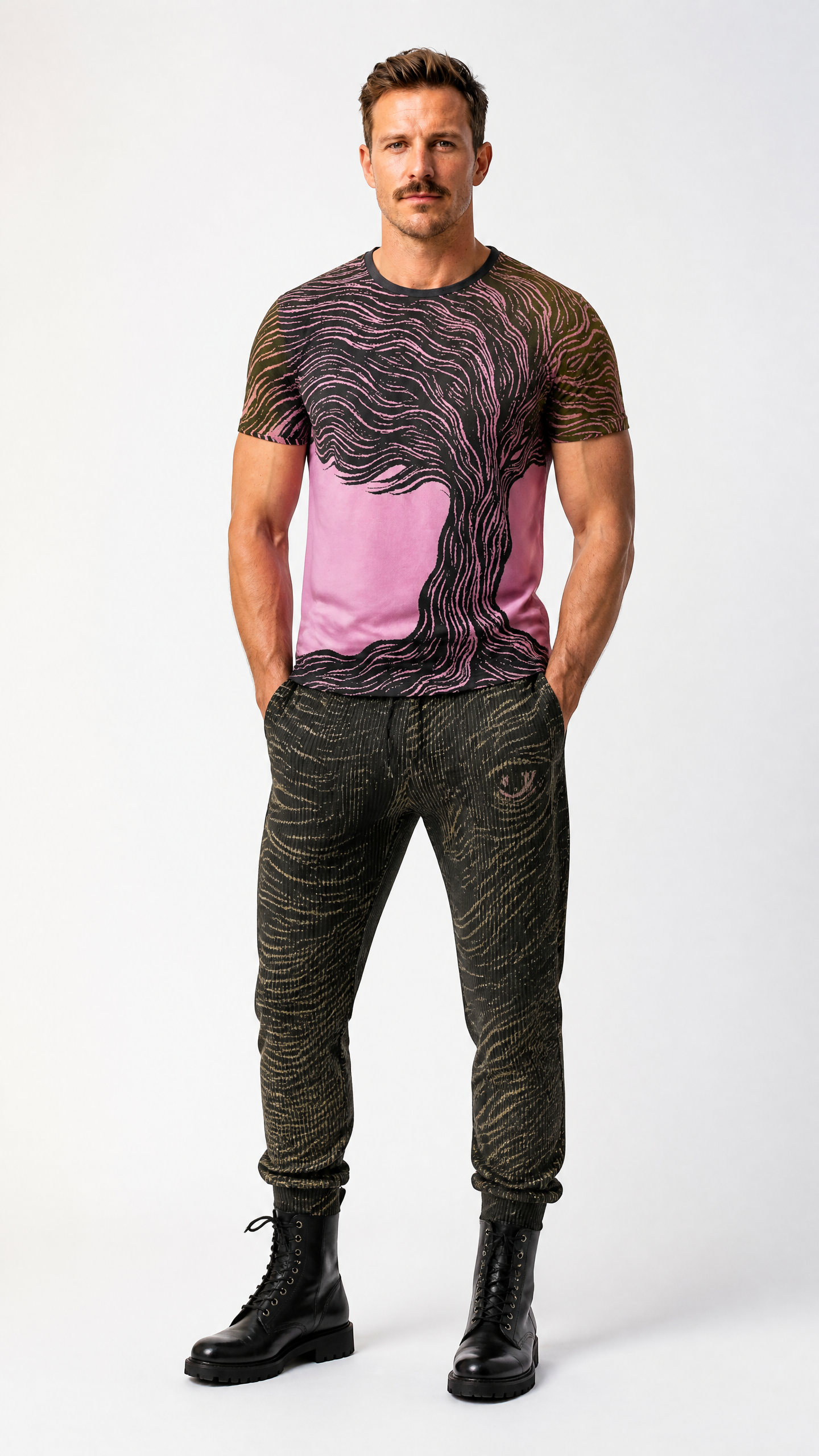 T Shirt in Tempest in tree Golden Sunset