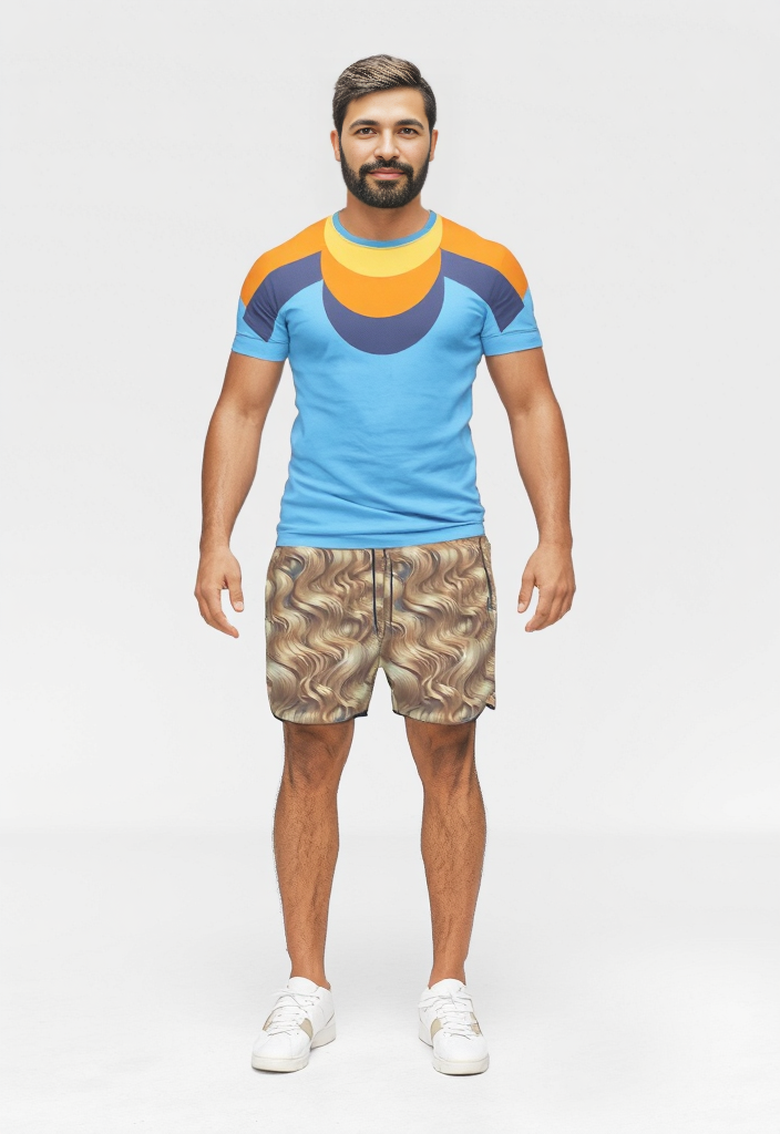 All Over Print T- shirt in 3d  Vvid Sky