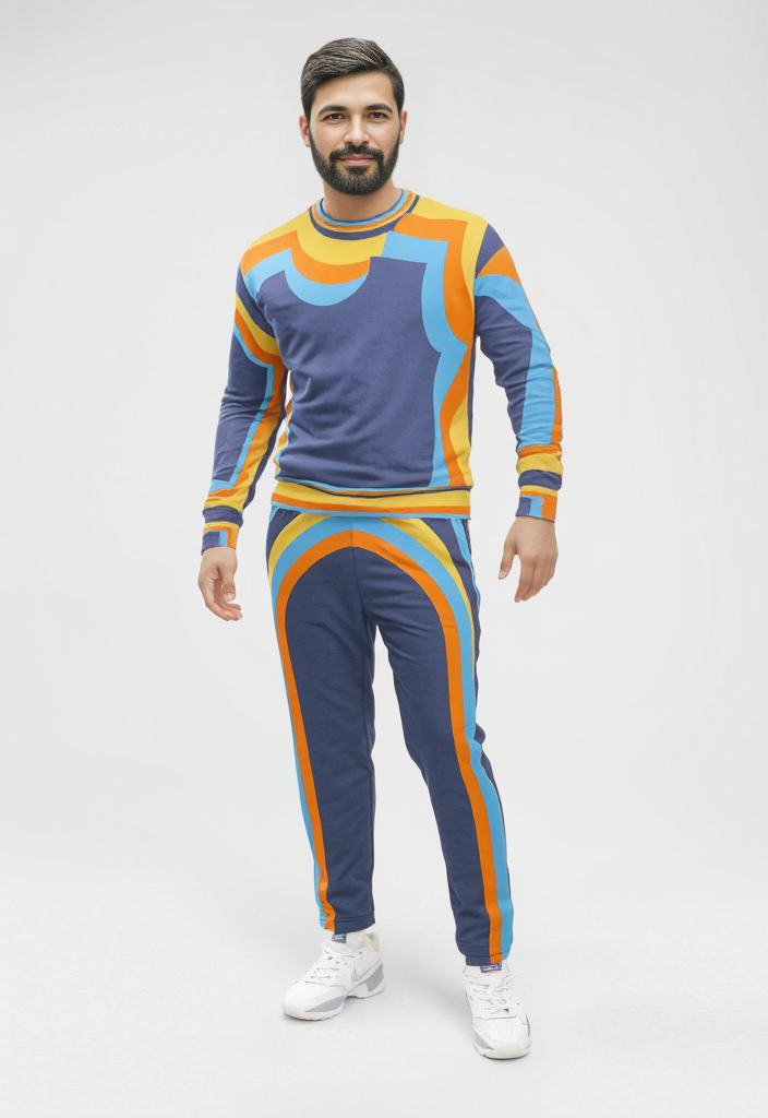 Sweatshirt in Wonky Vivid Sky 2