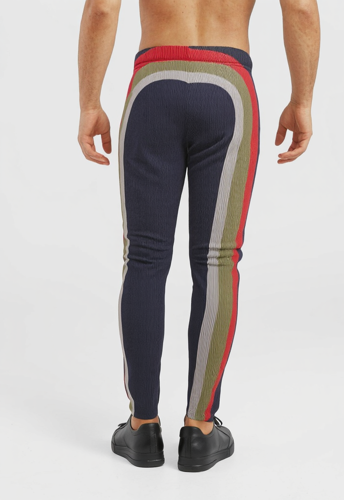 Jogging Bottoms in Wonky Arches Bblue