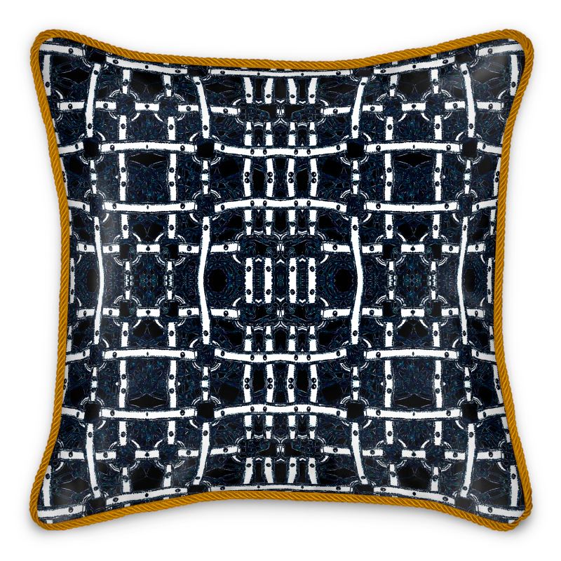 Silk Cushions in white harnness