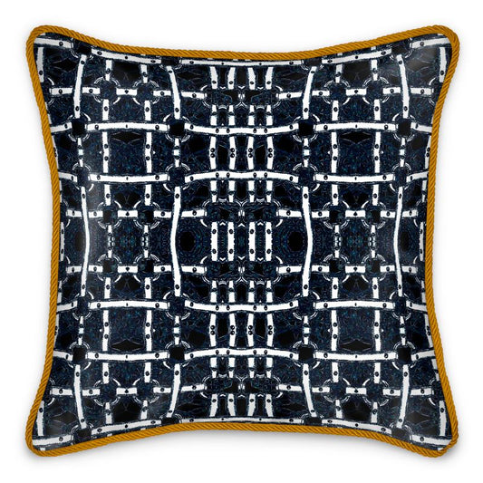 Silk Cushions in white harnness