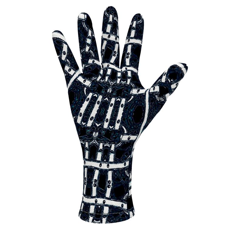 Fleece gloves in harness white