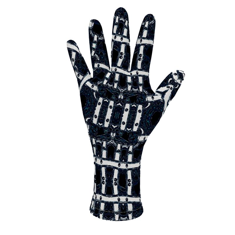 Fleece gloves in harness white