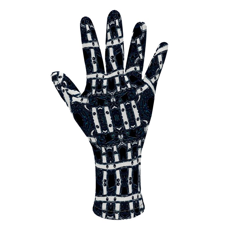 Fleece gloves in harness white