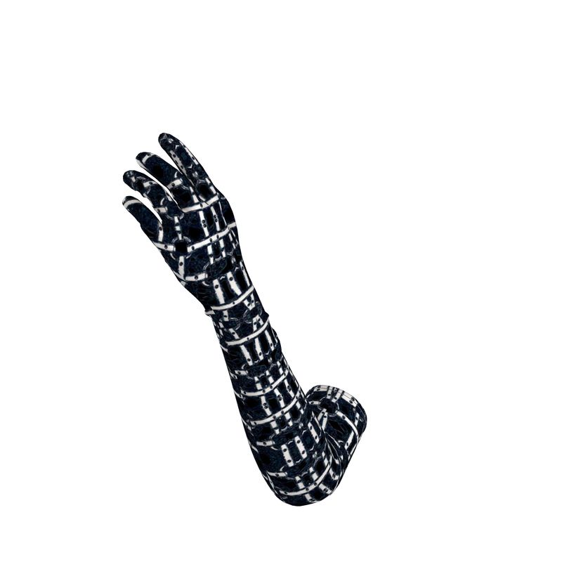Long Gloves in harness white