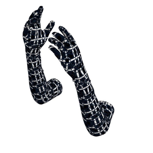 Long Gloves in harness white