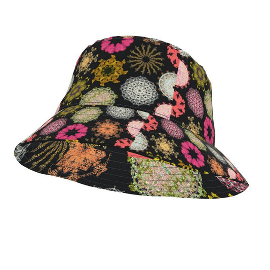 Bucket Hat  in 70s snowflake fire