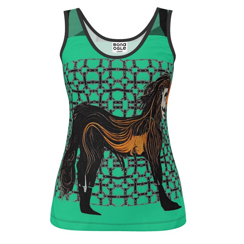 Vest Top in  Horseman Teal Green