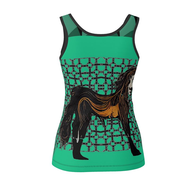Vest Top in  Horseman Teal Green