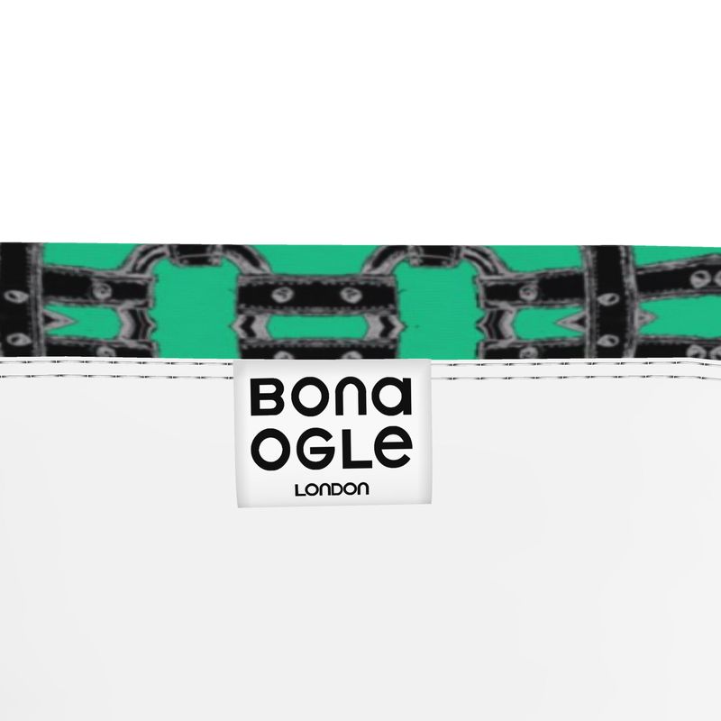Bandeau Boob Tube in Horseman Teal Green