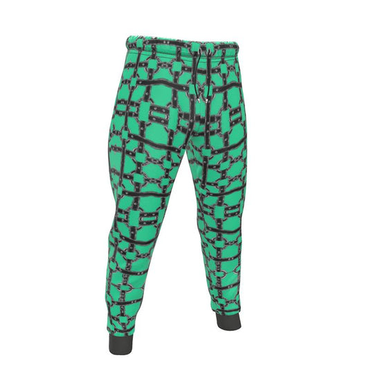 Jogging Bottoms in horseman 1 teal green.