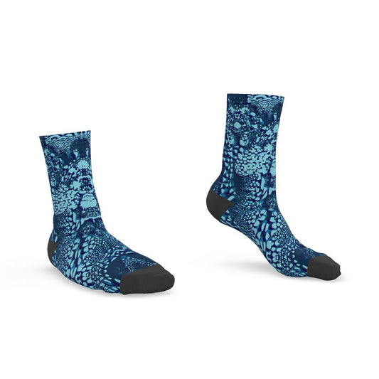 Socks in cuttlefish turquoise